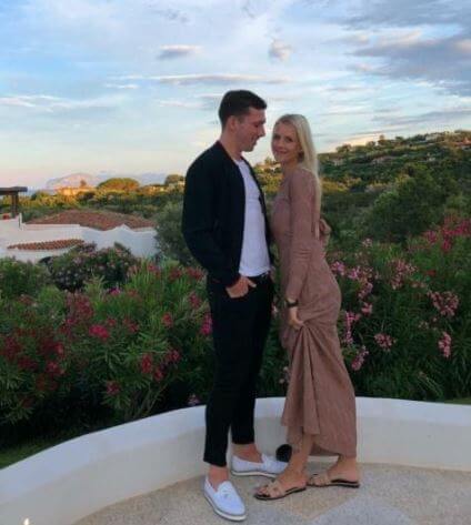Christian Hojbjerg son Pierre-Emile Hojbjerg and daughter-in-law Josephine Siw Nielsen.